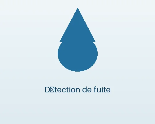 Icône symbolisant la détection de fuite d'eau
